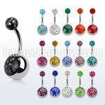 bnmtj15f belly rings surgical steel 316l belly button