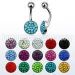 bnmtj16 belly rings surgical steel 316l belly button