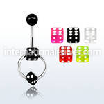 bnsldi belly rings surgical steel 316l with acrylic parts belly button