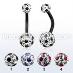 bnt2frga belly rings anodized surgical steel 316l belly button