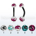 bnt2frsc belly rings anodized surgical steel 316l belly button