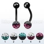 bntfr6e belly rings anodized surgical steel 316l belly button