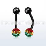 bntfr6r belly rings anodized surgical steel 316l belly button