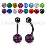 bntfr8 anodized steel curved barbell 14g ferido ball