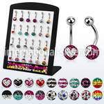 brbn7 belly rings surgical steel 316l belly button