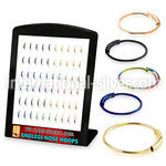 brend5 pvd surgical steel endless nose ring hoops mixed
