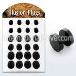 bripf2 cheaters  illusion plugs and tapers anodized surgical steel 316l ear lobe