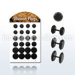 bripkr cheaters  illusion plugs and tapers anodized surgical steel 316l belly button
