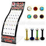 brmlb12 labrets lip rings anodized surgical steel 316l labrets chin