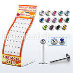 brmlb14 labrets lip rings surgical steel 316l labrets chin