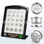 brpg143 tunnels gauges surgical steel 316l ear lobe