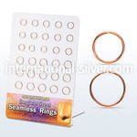 brsel10 seamless segment rings anodized surgical steel 316l nose