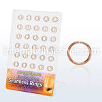 brsel8 seamless segment rings anodized surgical steel 316l nose