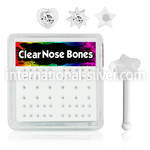 bxa15 nose bone acrylic body jewelry nose