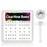 bxa18 nose bone acrylic body jewelry nose