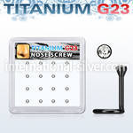 bxuns6 anodized titanium g23 nose screws and nose studs nose piercing