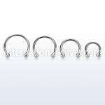 cbeb25 horseshoes surgical steel 316l belly button