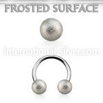 cbfo5 horseshoes surgical steel 316l ear lobe