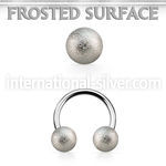 cbfo6 horseshoes surgical steel 316l ear lobe