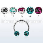 cbfr6c horseshoes surgical steel 316l ear lobe