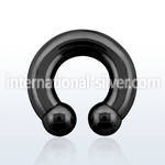 cbrt0 horseshoes anodized surgical steel 316l ear lobe