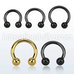 cbrt10 horseshoes anodized surgical steel 316l belly button