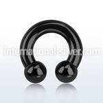 cbrt2 horseshoes anodized surgical steel 316l ear lobe