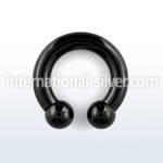 cbrt4 horseshoes anodized surgical steel 316l ear lobe