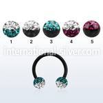 cbtfr5e horseshoes anodized surgical steel 316l belly button