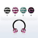 cbtfr6d horseshoes anodized surgical steel 316l belly button