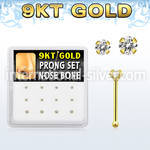 d9gnb11 gold nose bones nose piercing