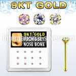 d9gnb17 nose bone gold nose