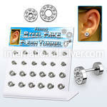 dacb144 cheaters  illusion plugs and tapers surgical steel 316l ear lobe