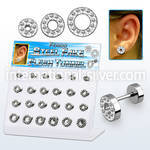 dacb146 cheaters  illusion plugs and tapers surgical steel 316l ear lobe
