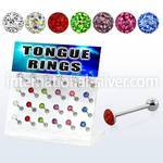 dacb16 straight barbells surgical steel 316l tongue