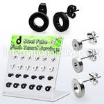 dacb195 cheaters  illusion plugs and tapers anodized surgical steel 316l ear lobe