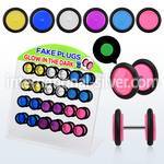 dacb41 cheaters  illusion plugs and tapers acrylic body jewelry belly button