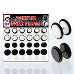 dacb51 cheaters  illusion plugs and tapers acrylic body jewelry belly button