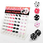 dacb77 cheaters  illusion plugs and tapers acrylic body jewelry belly button