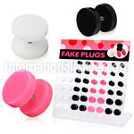 dacb79 cheaters  illusion plugs and tapers acrylic body jewelry belly button