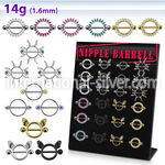 danp1 straight barbells surgical steel 316l nipple