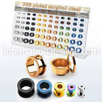 dapg187 tunnels gauges anodized surgical steel 316l ear lobe