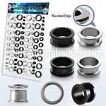 dapg49 tunnels gauges surgical steel 316l ear lobe