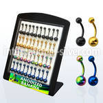 dbntg belly rings anodized surgical steel 316l belly button