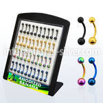 dbnts belly rings anodized surgical steel 316l belly button