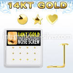 dgsc10 gold nose screws and nose studs nose piercing