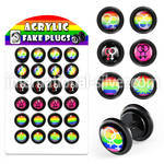 dilvg2 cheaters  illusion plugs and tapers acrylic body jewelry belly button
