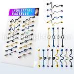 dind8 straight barbells anodized surgical steel 316l 