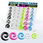 dmxp16 tapers acrylic body jewelry ear lobe
