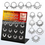 dnsm137 seamless segment rings silver 925 septum